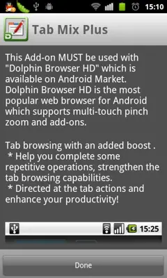 Tab Mix Plus android App screenshot 1